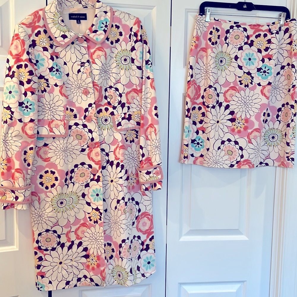 🔥HP🔥 Skirt and Jacket set (suit). Isabel & Nina. Size 10. Perfect condition. - Picture 6 of 7